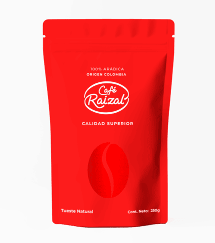 Paquete de café Raizal rojo Café Raizal: Sabores Fascinantes en Madrid
